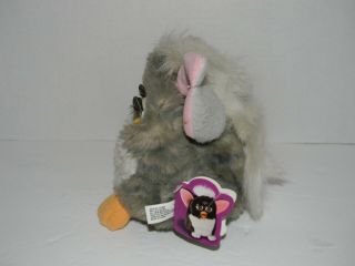1998 TIGER ELECTRONICS FURBY WITH TAGS MODEL 70 - 800 GREY/WHITE 2