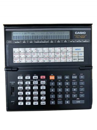 Vintage Casio Fx 795 P Personal Handheld Computer Calculator