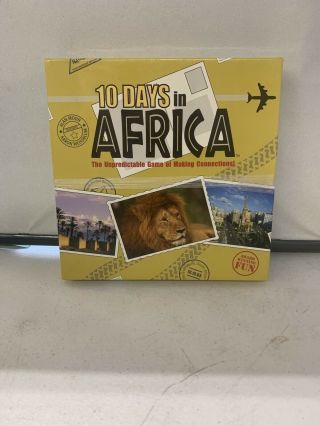 10 Days In Africa Travel & Geography Board Game 100 Complete