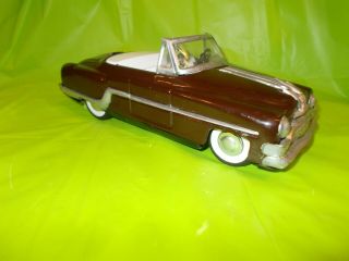 1952 Pontiac Convertible Tin Friction Made In Japan By Armatoy