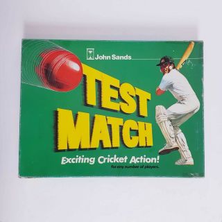 Vintage Test Match Cricket Game By John Sands With Instruction Card - Post