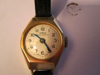 Oris,  17 Jeweled,  Incablock,  Ladys Vintage,  Hand Winding Watch