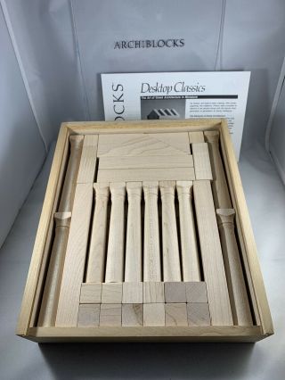 Archiblocks Desktop Classics Greek Set Wood Block Construction Set