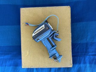 Vintage Evinrude " Big - Twin Electric 30 " Toy Outboard Motor