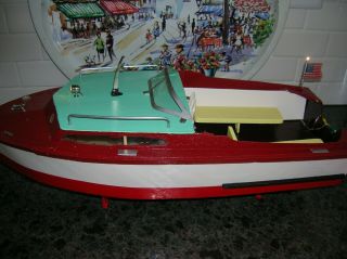 Toy Wood Boat Battery Operayed Boat Ito K&o Cabincruiser For Toy Outboard Motor