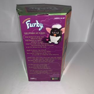 FURBY 1998 Gray & White With Pink Ears Blue Eyes Model 70 - 800 2