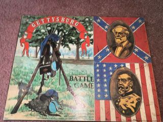 Gettysburg Civil War Battle Board Game Avalon Hill,  1977 Unpunched