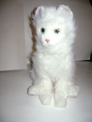 Furreal Friends 2006 Sitting Lulu Persian Kitty Cat Blue Eyes Moving Interactive