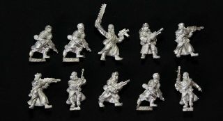 Warhammer 40k Imperial Guard Valhallan Squad 1 X 10 Models Metal