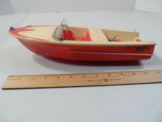 Vintage Fleet Line " The Wizard " Plastic Boat No Motor