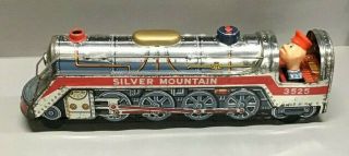 Vintage Modern Toys Silver Mountain Tin Train 3525 &