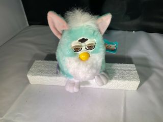 Cute Vintage 1999 Green Furby Baby 1999 With Tags 3452