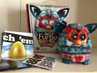 Furby Boom Festive Sweater Edition Interactive Plush Talking Toy