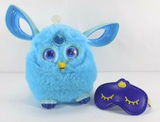 Hasbro Furby Connect Interactive Bluetooth Cute Sleep Mask Blue Turquoise 2016