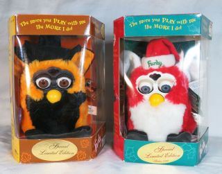 2 Furby Special Limited Edition Christmas Halloween Holiday 1999