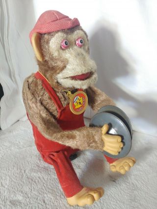 Vintage Musical Jolly Chimp Multi - Action Monkey Ape 1970 ' s 2