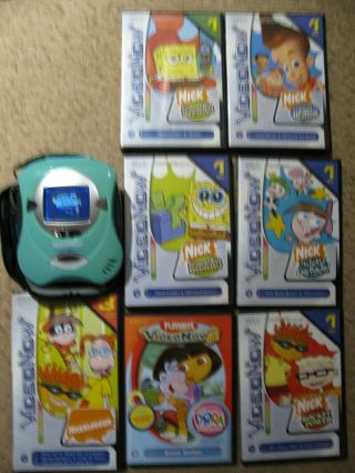2004 Hasbro Video Now Color Jade Personal Video Player With 7 Dis