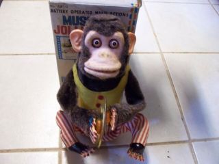 Musical Jolly Chimp,  Battery Operated,  Made In Japan