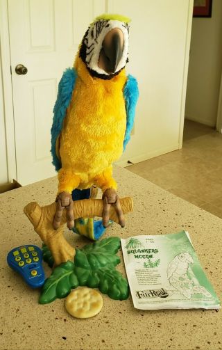 Hasbro Furreal Friends Squawkers Mccaw Talking Parrot - Complete Everything