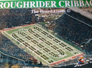 Saskatchewan Roughriders Cribbage Board Game Complete Limited Edition S4 2