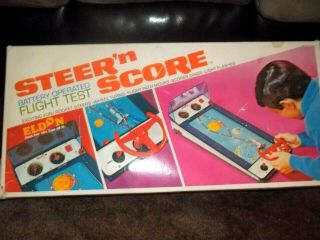 Vintage 1969 Steer N Score Space Ship Rocket Game Eldon Toys Collectible