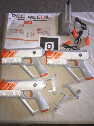 Recoil Laser Tag Complete Set With Instructions And Extra Gun,  Reciever