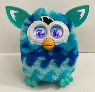 Hasbro Furby Boom Blue Waves 2012 Toy A4338 Interactive Toy Pet Video