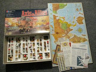 Vintage Milton Bradley Game Master Series Axis & Allies 1984 War Strategy 4423