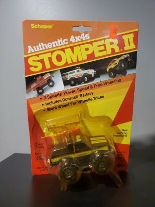Vintage 1984 Schaper Stomper Datsun King Cab 4x4 Pickup Truck Moc On Card