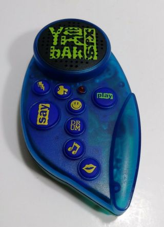 1995 Yak Bak Sfx Blue Electric Toy Voice Recorder Player Soundboard
