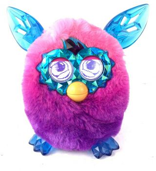 Furby Boom Crystal Series Pink Purple & Blue Interactive Toy 2012 Hasbro Rare