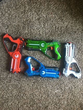 laser tag guns - set of 4.  - all 2