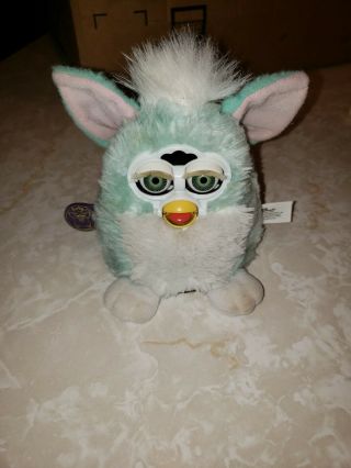 1999 Tiger Furby Babies Green With Tags