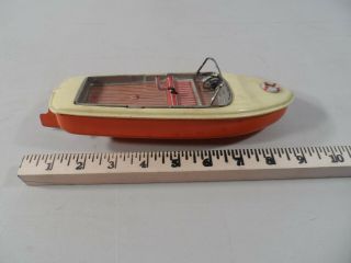 Wind Up Toy Tin Boat From Japan