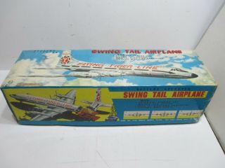 Flying Tigers Swing Tail Airliner Battery Op Nmib Made N Japan Marx Large 19 " Ws