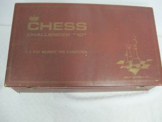 Vintage Chess Challenger 10 Fidelity Electronics With Case Power Cord