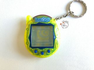 Tamagotchi Connection V3 Transparent Clear Neon Yellow Shell 2005