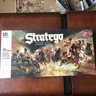 Vtg Mb Stratego Board Game 1986 The Classic Game Of Battlefield Strategy