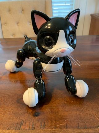 Spin Master Zoomer Kitty Interactive Robotic Cat No Charger Tail Broke Off