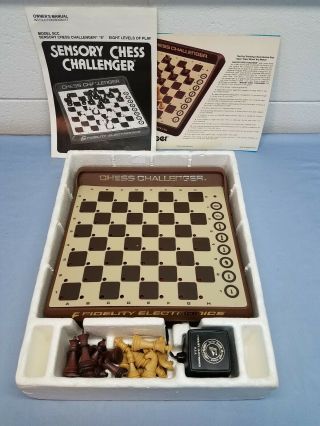Vintage Fidelity Scc Sensory Chess Challenger 8 Computer Electronic Game