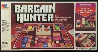 Vintage Bargain Hunter Board Game 1981 Milton Bradley - Complete