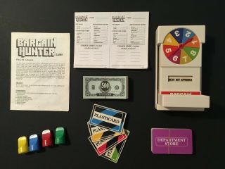 Vintage Bargain Hunter Board Game 1981 Milton Bradley - COMPLETE 2