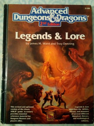 Advanced Dungeons & Dragons Legends And Lore 1990