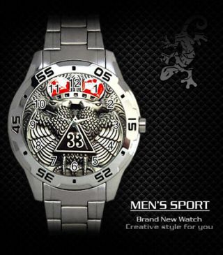 Mason Freemason 33rd Degree Steel Watch 2020 (rare)