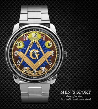 Mason Freemason Masonic Freemasonry Steel Watch 2020 (rare)