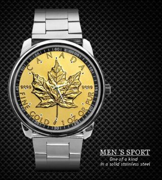 1 Oz Canadian Maple Leaf Steel Watch 2020 (rare)
