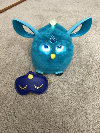 Furby Connect Blue Teal With Mask Interactive Bluetooth Hasbro 2016