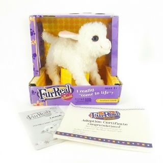Hasbro Furreal Friends Newborn Baby Lamb Sheep Plush Toy Comes To Life W Box