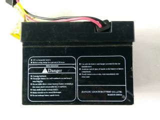 Kid Trax 12 Volt Battery 12V 12AH With Black Plug 2
