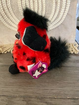 Vintage 1999 Furby Lady Bug Red/Black Spots Brown Eyes W/Tags 2